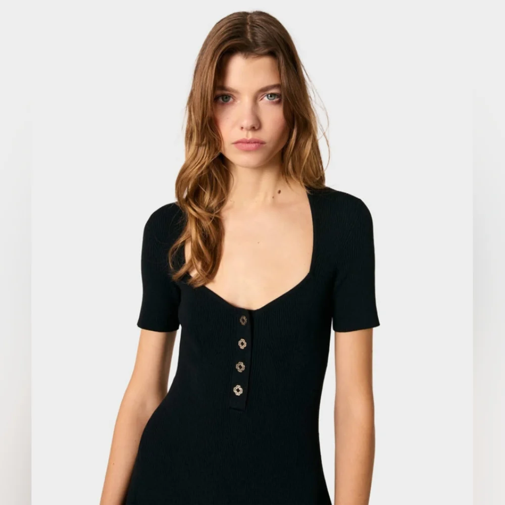 MajeMaje - Rib Knit Short Dress